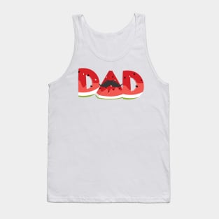 'Dad Watermelon' Cool Watermelon Family Matching Tank Top